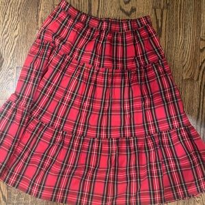 J. Crew Factory Tartan Plaid A-Line Skirt